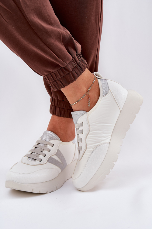 Dámske Športové Topánky Na Platforme Vinceza 58510 Biele