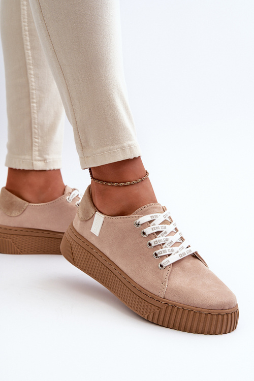 Dámské tenisky MEMORY FOAM SYSTEM BIG STAR NN276002 Hnědobéžové