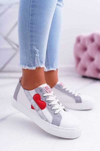 Biele tenisky pre dámsku veľkú hviezdu so srdcom EE274257