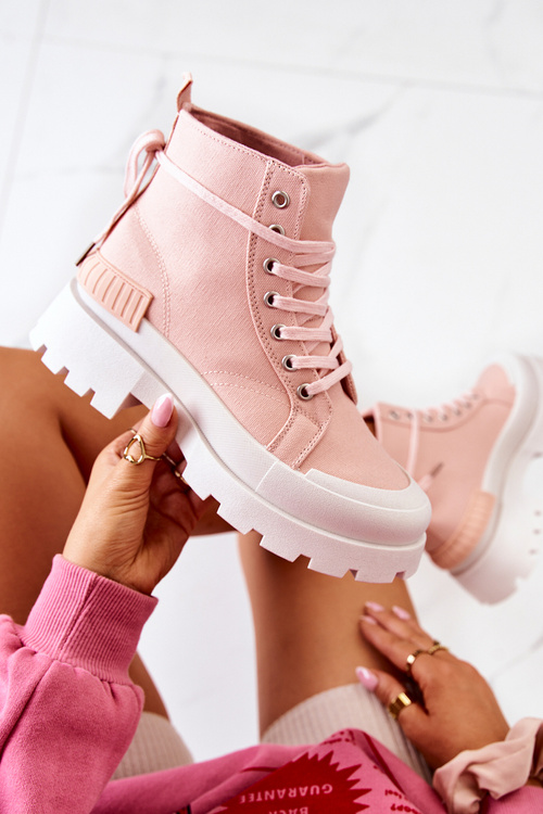 Pink Faithphull zviazané topánky