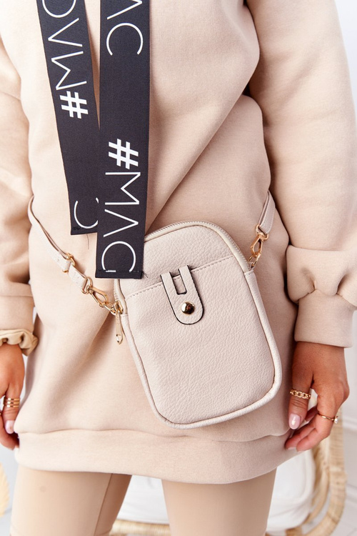 Malý ženský vrecko na béžovom pásme Amsterdam