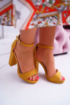 Ženské žlté sandále na platforme Debora Post