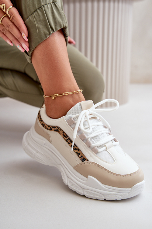 Dámske športové topánky na platforme White Henley