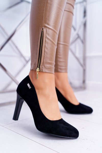 Dámské lodičky černé semišové Campbell