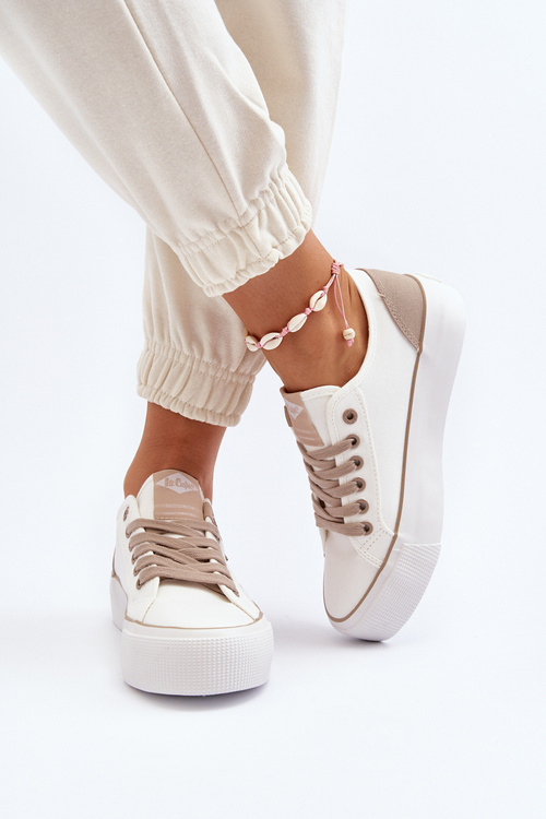 Dámske textilné tenisky Lee Cooper LCW-24-31-2198 Biele