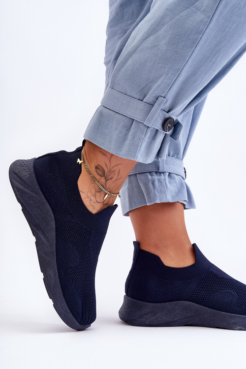 Dámské sportovní nazouvací boty tmavě modré Claris