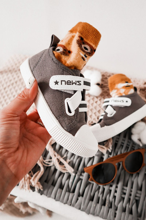 Dětské Tenisky Se Suchým Zipem Šedé News