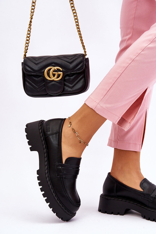 Dámska veľká hviezda LL274458 Kožené mokasíry