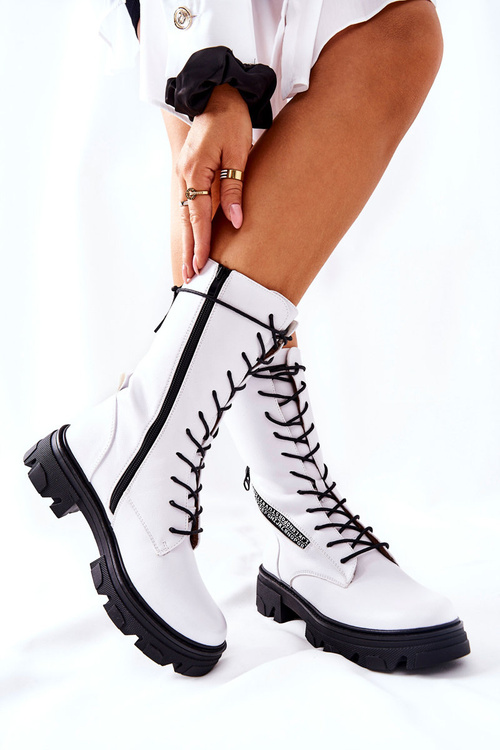 Boots topánky topánky Sergio leone tr747 biely