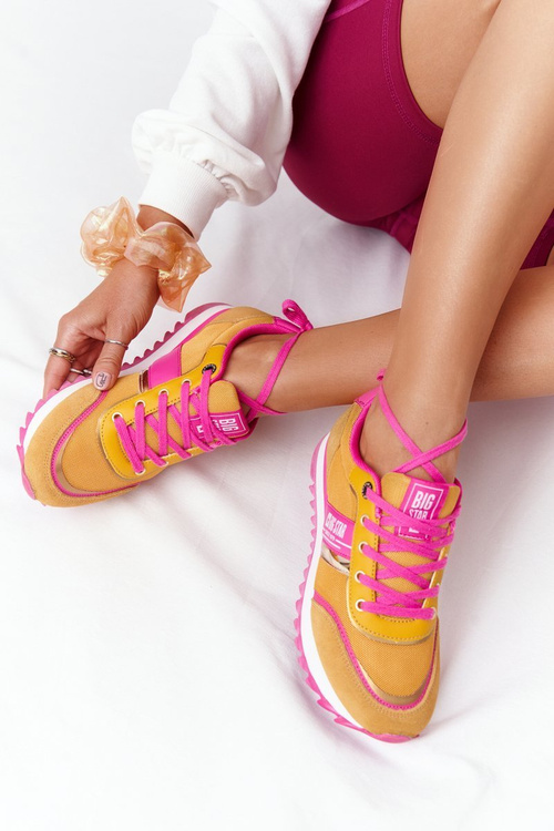 Dámské Tenisky Memory Foam Big Star HH274273 Žluté