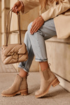 Low Classic Suede Boots, Beige Lalyllis