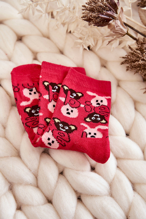 Mládežné vtipné ponožky s 5-pakovými multikolorovými vzormi