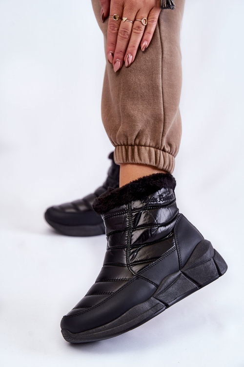 Dámské sněhule se zipem Černé Senia