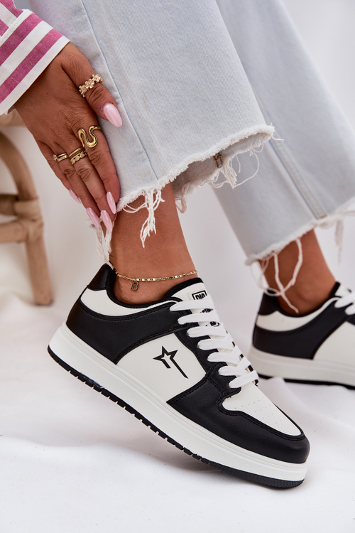 Dámske Tenisky Big Star RR274A240 HI-POLY SYSTEM Biela-Čierna