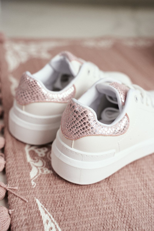 Dětská Sportovní Obuv na Suchý Zip Bílé Ilonka