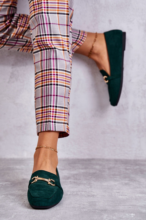 Suede Classic Green Loafers Roddie
