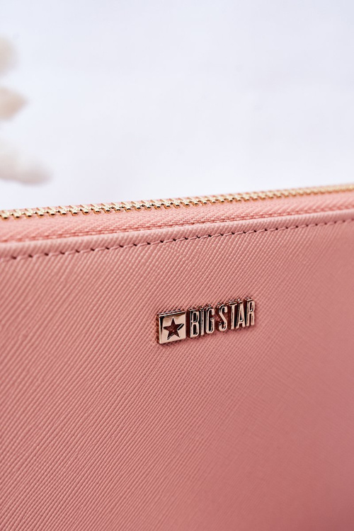Velká Kožená Peněženka Big Star HH674002 Růžová
