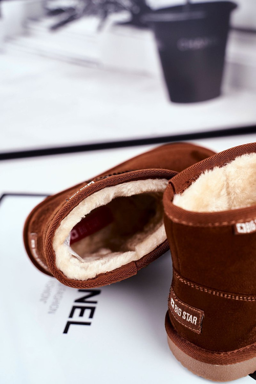 Detské topánky Big Star Snow topánky Camel GG374082