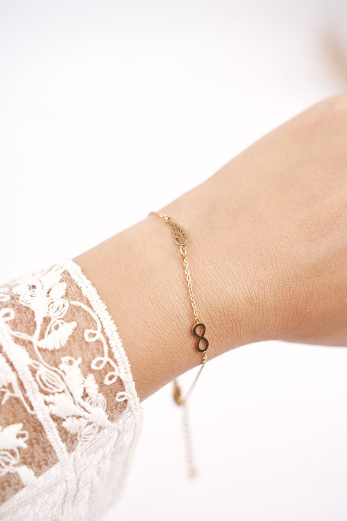 Dámsky náramok celebrít zlata Andrea Infinity