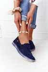 Veľká hviezda HH276004 Openwork Espadrilles Navy Blue