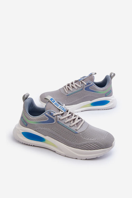 Športová obuv pre mužov HI-POLY SYSTEM Big Star NN174372 Sivá