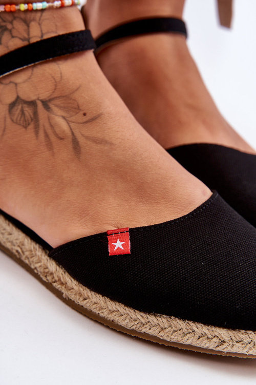 Dámské Espadryly Na Platformě Big Star FF274526 Černé