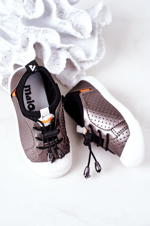 Detské detské strieborné tenisky