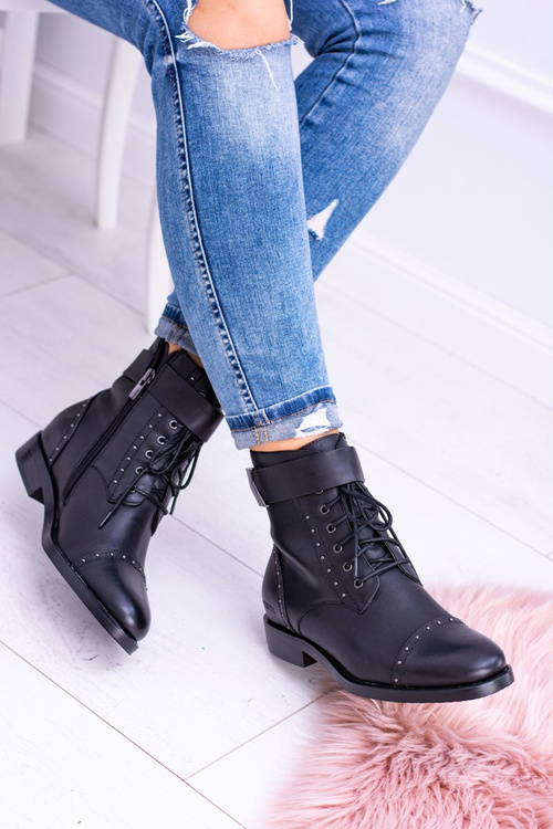 Big Star High Boots BB274612 Kožené topánky Jodhpur