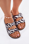 Dámske Šľapky S Prackami Zebra Oliena