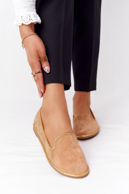 Dámské Semišové Mokasíny Lu Boo Camel