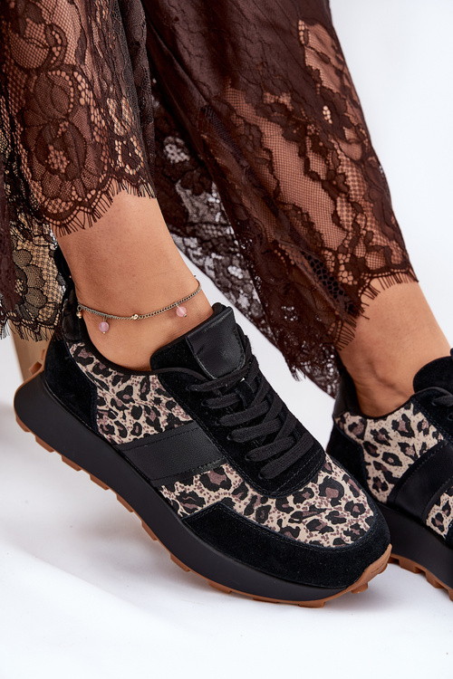 Zamatové Dámske Sneakers Na Platforme Panther Vinceza 66793 Béžové