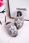 Detský izolovaný flip flops Grey Little Star