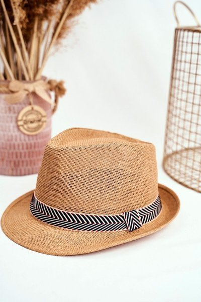 Dámský Klobouk Fedora BRUNO ROSSI Camel