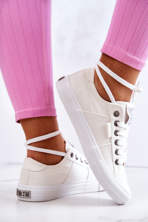 Dámske tenisky Veľká hviezda JJ274095 Biele tenisky
