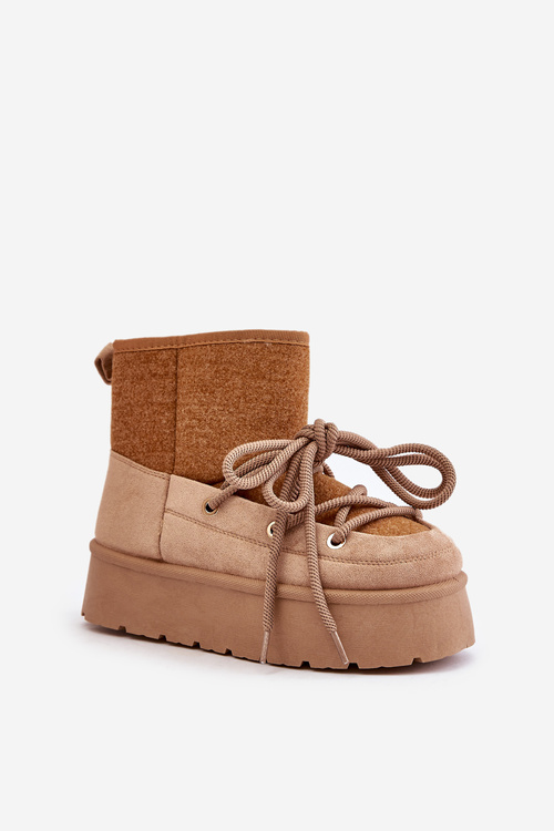 Snehule S Viazaním Na Platforme Hnedé Mavora