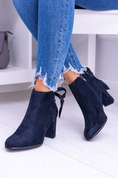 Sergio Leone tmavě modré kotníkové semišové boty Symfonia