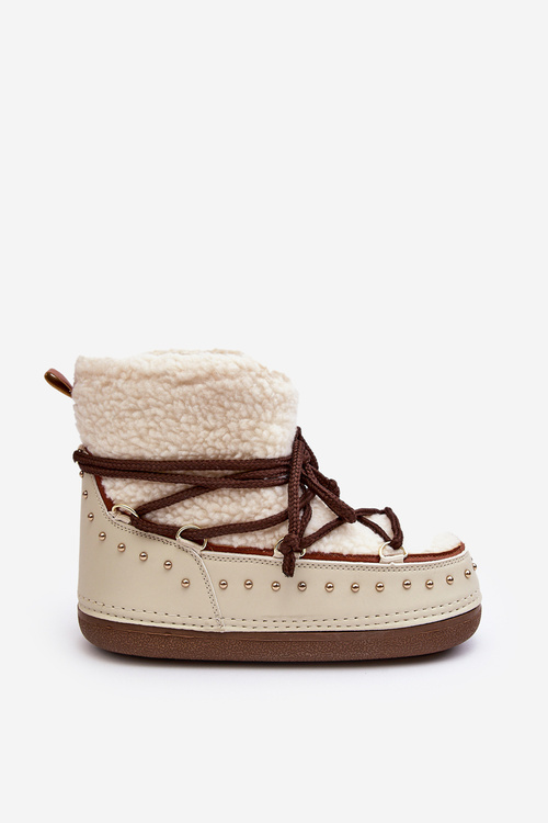 Dámské zateplené sněhule Bežové Rohes