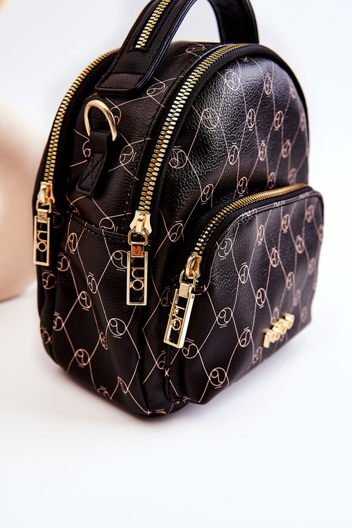 Dámsky kožený batoh NOBO L1341-C020 Čierna