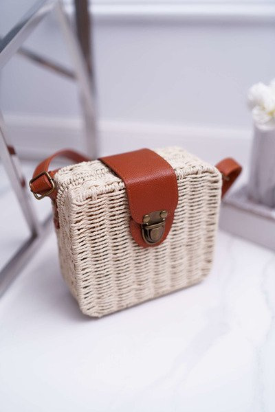 Pletena kabelka Ellisa Béžová