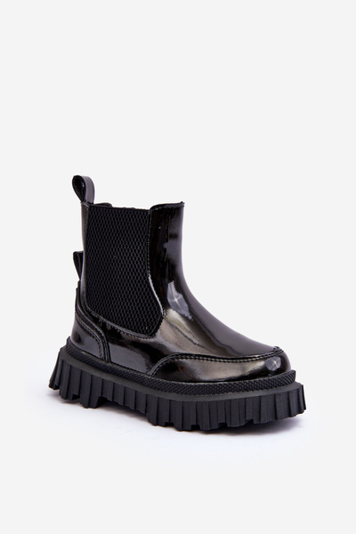 Maľované detské topánky pre posuvnú izolovanú čiernu jolynn