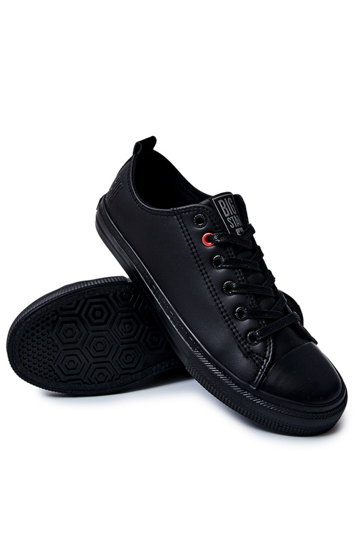 Pánské kůže tenisky BIG STAR JJ174005 Černá