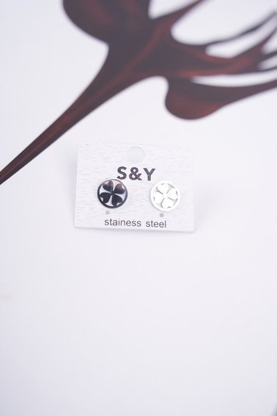 Dámské Náušnice Stříbrné Čtyř Lístek Rosie