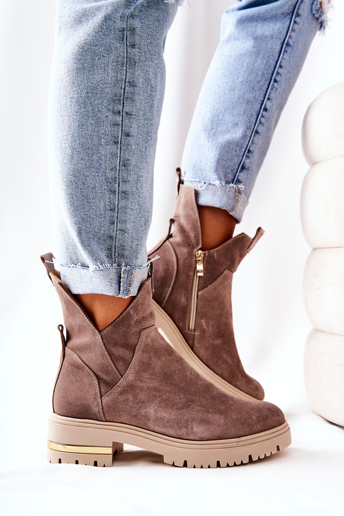 Izolované topánky s výrezom Cappucino Tanya