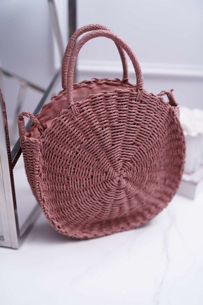 Pletena kabelka Octario Růžová