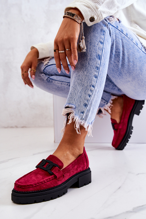 Semišove mokasíny S Dekorací La.Fi 210031FU-SU Fuchsie