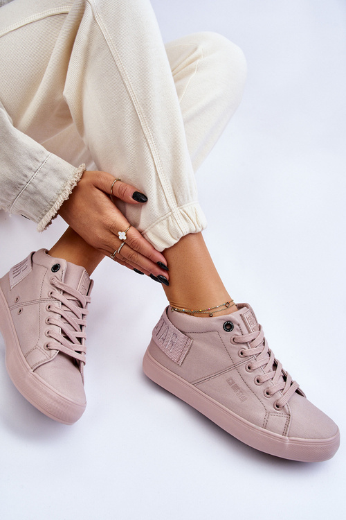 Dámske klasické vysoké tenisky Big Star LL274004 nahé