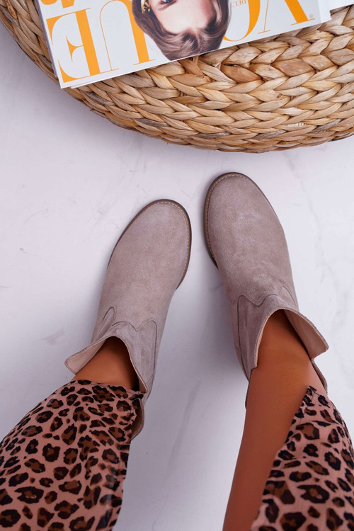 Dámské Kotníkové Boty Cappuccino Světlé Nicole 2419