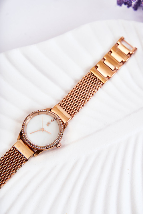 Dámske hodinky GG Luxe Pink Gold so zirkónom