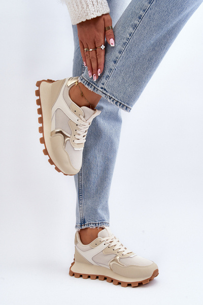 Dámske bežové športové tenisky Ralita