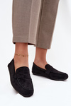 Loafersy Mokasyny Dámské Ploché Černé Soreline